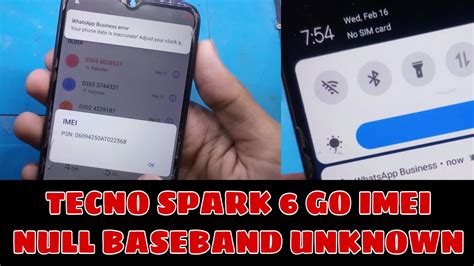 Tecno Spark 6 Go No Sim Card Unknown Baseband Tecno Spark 6 Go Imei