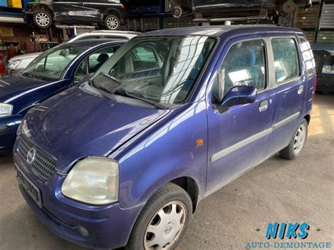 Opel Agila V Sloopvoertuig Blauw Niks Autodemontage