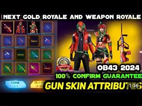 Next Gold Royale And Weapon Royale In Free Fire Ob Update Gold