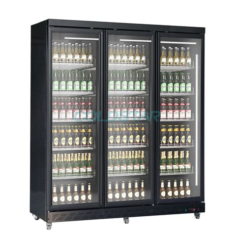 Commercial Beverage Vertical Glass Door Upright Showcase Refrigerator