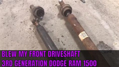 2005 Dodge Ram 2500 Front Drive Shaft Removal