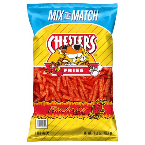 Chester S Corn Snacks Flamin Hot Flavored Fries Oz Delivery