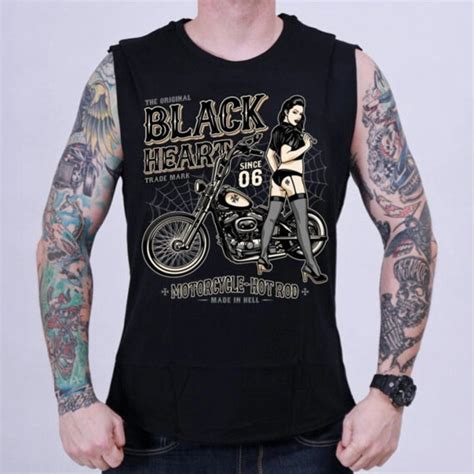 bezrękawnik BLACK HEART CHOPPER PUSSY sklep RockMetalShop pl