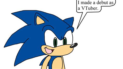 Sonic debuted as a VTuber by Ultra-Shounen-Kai-Z on DeviantArt