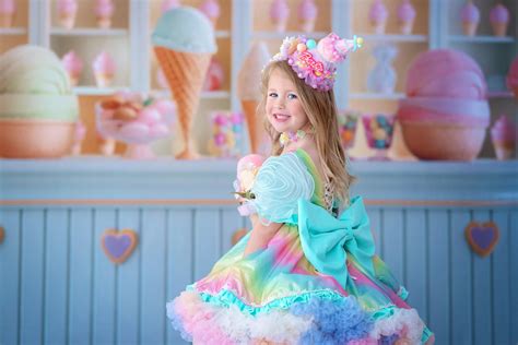 Ice Cream Dress Pageant Dress Candy Dress Ice Cream Tutu Dress Girl