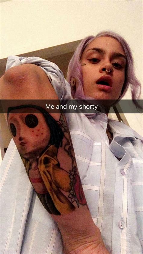 Kehlani New Coraline Arm Tattoo And Snapchat Selfies October 2016 Coraline Tattoo Arm