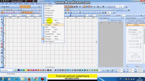 Tutorial Wilcom Untuk Pemula Cara Melihat Toolbar Stitch Type Youtube