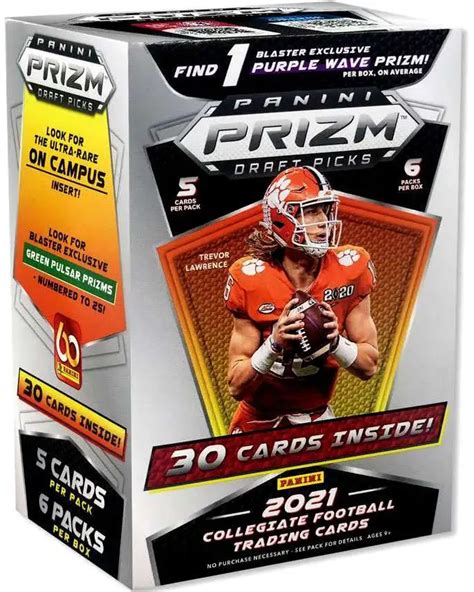 Nfl Panini Prizm Draft Picks Football Trading Card Blaster Box