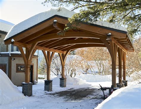 Carport Timber Frame - Fritsch Plans Workshop Inc