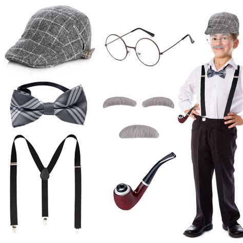 Buy Keymall Old Man Costume For Kids100th Day Of School Grandpa