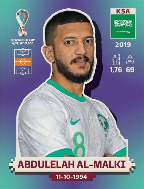 Abdulelah Al Malki Figurinhas Da Copa Melhores Jogadores De Futebol