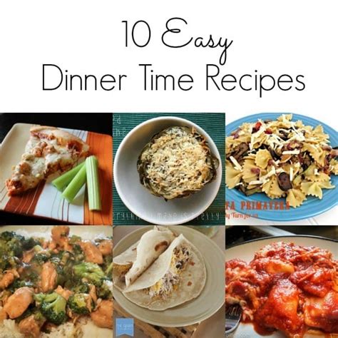 Easy Homemade Recipes: Dinner Time Ideas - mom makes dinner