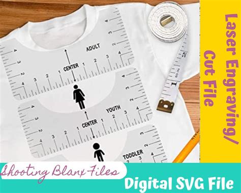 T Shirt Ruler T Shirt Alignment Tool Svg Bundle T Shirt Alignment