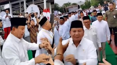 Menhan Prabowo Subianto Disambut Meriah Warga Di Tabalong Emak Emak