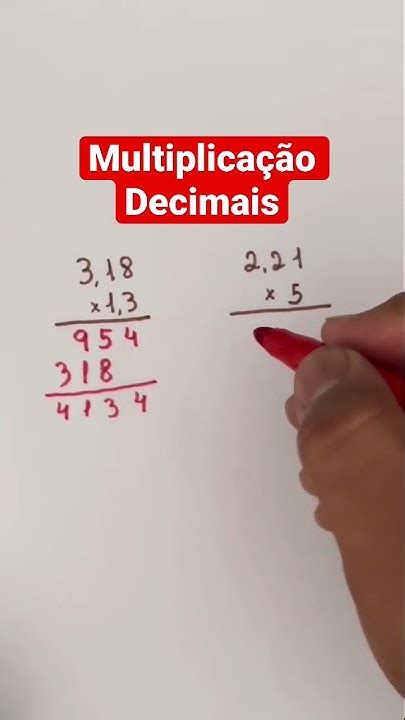 Multiplicação De Números Decimais Onde Colocar A Vírgula Youtube