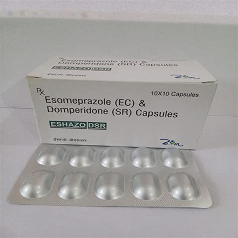 Eshazo Dsr Esomeprazole Ec Domperidone Sr Capsules Arlig Pharma