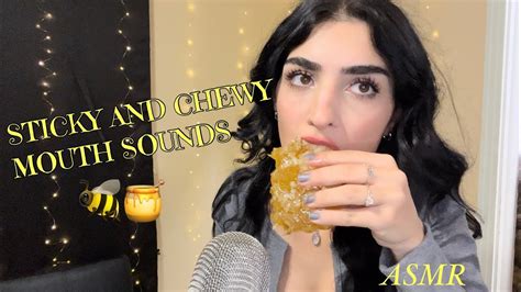 Asmr Trying Raw Honeycomb For The First Time Sticky And Chewy Mouth