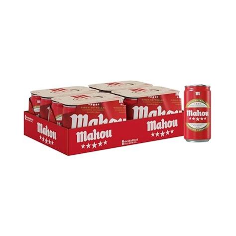 Mahou Estrellas Cerveza Especial Dorada Lager Pack De Latas X