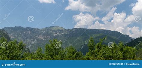 Summer Panorama Of Mountains In Montenegro Stock Image Image Of