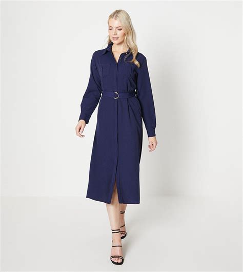 Buy Principles Belted Utility Midi Dress In Navy 6thstreet Bahrain