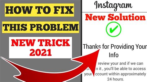 How To Fix Thanks For Providing Your Info On Instagram Recover