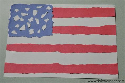 American Flag Kids Craft American Flag Kids Construction Paper