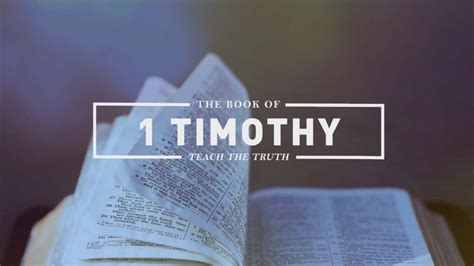 The Book Of 1 Timothy Life Church Michigan