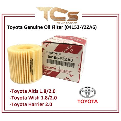 Toyota Genuine Oil Filter (04152-YZZA6 ) | Shopee Malaysia