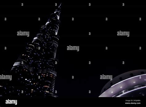 Burj Khalifa at night Stock Photo - Alamy