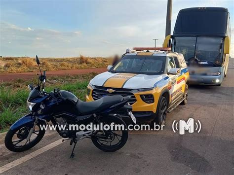 Motocicleta Roubada Em S O Paulo E Clonada Localizada Em Nibus Na Br