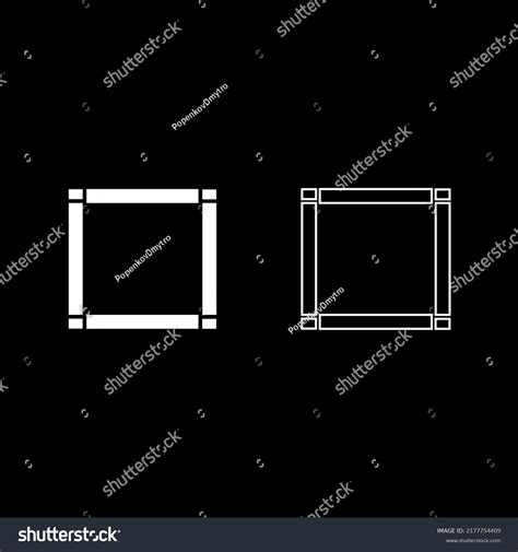 Vector Drawing Squares Silhouette Contour Color Stock Vector (Royalty ...