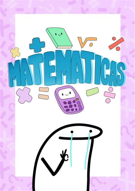 Portada bonita de matemáticas Portadas de matematicas Caratulas de