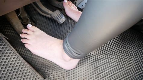 Watch Hot Hottie Pedal Pumping Minivan High Heels And Bare Feet Porn