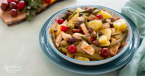 INSALATA DI POLLO PANTESCA Con Patate E Fagiolini Ricetta Facile