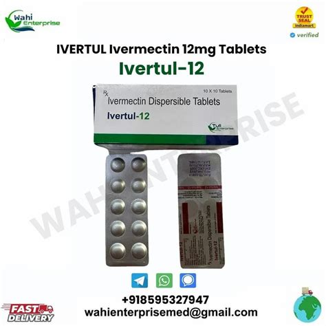 Ivertul Ivermectin Mg Tablets At Rs Strip Of Tablets