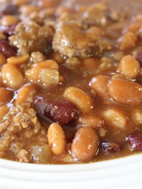 Cowboy Beans Crockpot Dinner Bake Me Some Sugar