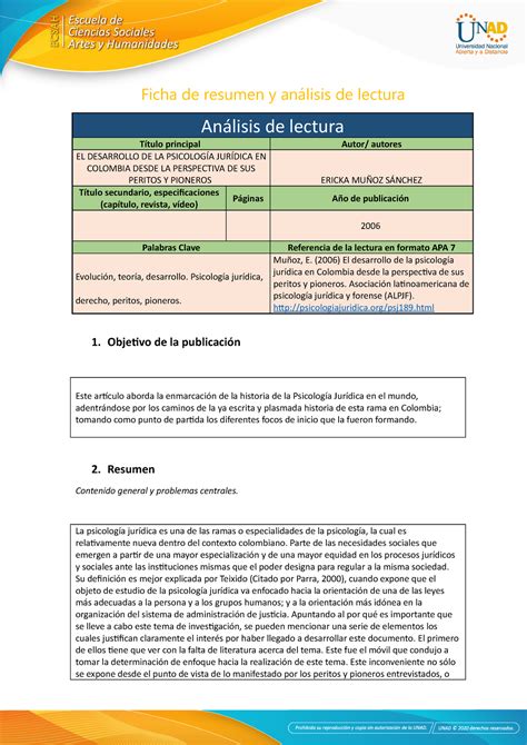 Anexo 3 Ficha de resumen y análisis de lectura Ficha de resumen y