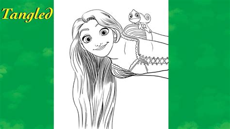 Coloring Rapunzel Tangled Disney Princess Coloring Page Color With