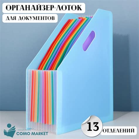 Папка-гармошка органайзер для документов а4 с 13 отделениями, удобная ...