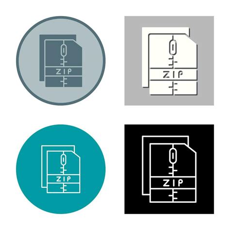 Zip File Vector Icon 34351547 Vector Art At Vecteezy