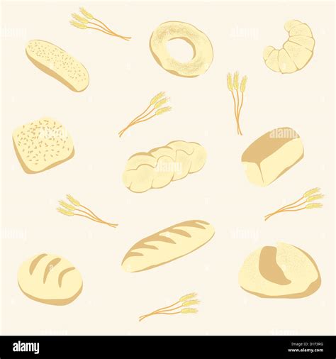 Background From Bread And Fancy Bread Stock Photo Alamy