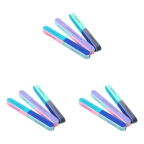 Printing Nail File Sanding Sand Six Sided File Nail Tool 2PCS Emery