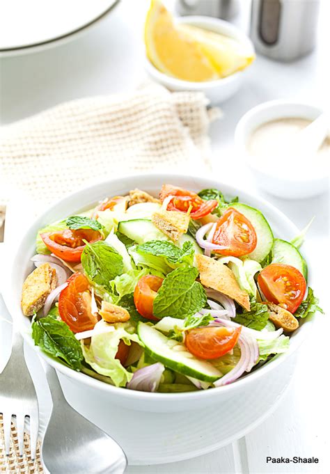 Paaka-Shaale: Fattoush- Middle eastern Bread Salad