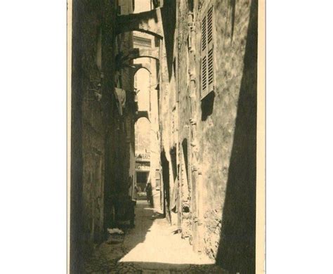 Carte Postale Ancienne 06 GRASSE Rue Traverse Sans Peur Photo Richard