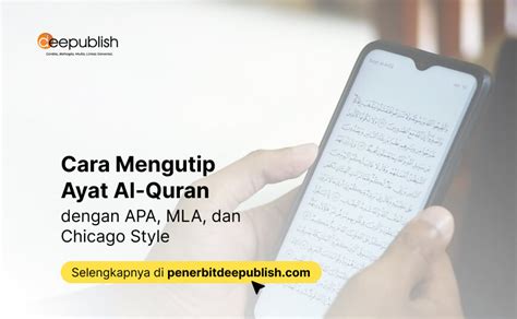 Cara Mengutip Ayat Al Quran Dalam Berbagai Gaya Sitasi