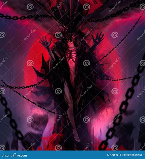 Chain Demon Goddess Stock Illustration Image 43650818