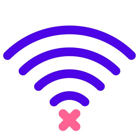 No Wifi Generic Outline Color Icon