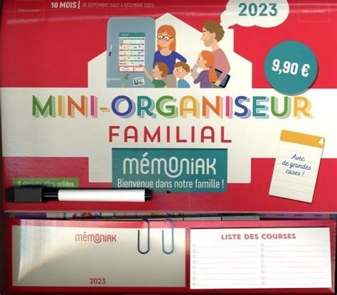 Mini Organiseur Familial Memoniak Pas Cher Bureau Vall E