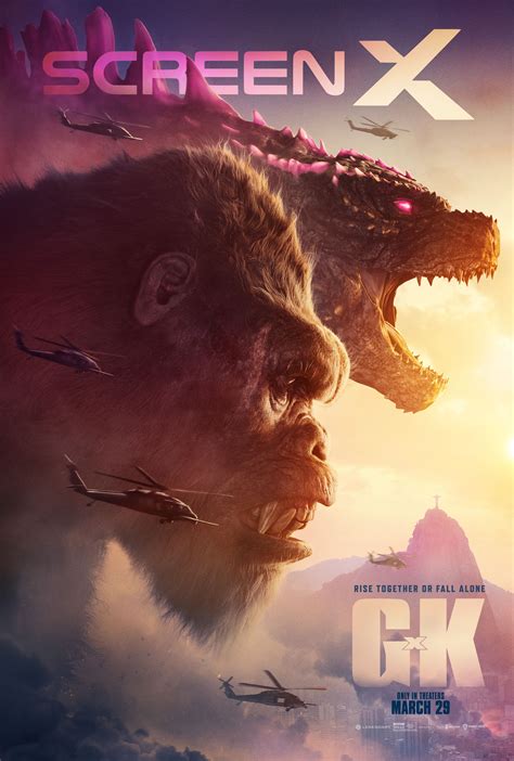 Godzilla X Kong The New Empire ScreenX Poster Shows Off Its Titans