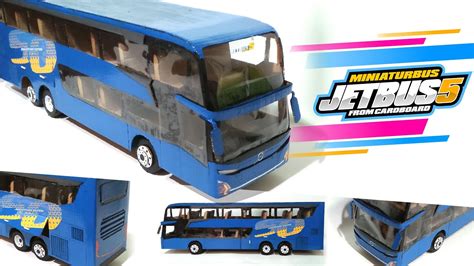 Membuat Miniatur Jetbus Double Decker Dari Kardus Handmade Youtube